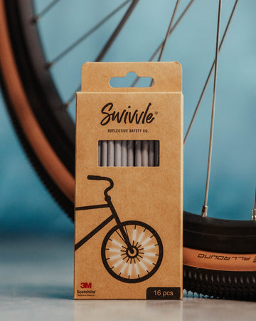 Pakket van reflecterende buisjes voor rond de spaken van je fiets.