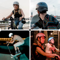 Fietshelm voor dames en heren - reflecteren in het donker