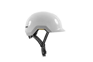 Reflecterende fietshelm - lichtgrijs - reflecteert in het donker